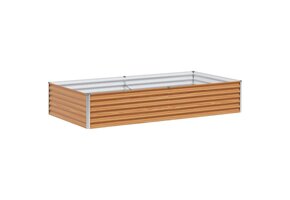 Verhoogde Plantenbak VidaXL Licht Bruin (195x100x36 cm) - 45% Korting