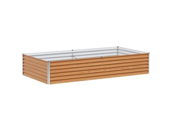 vidaXL Verhoogde plantenbak Licht Bruin 195 x 100 x 36 cm