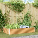 vidaXL Verhoogde plantenbak Licht Bruin 195 x 100 x 36 cm