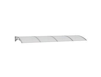 vidaXL Deurluifel 350x100 cm polycarbonaat grijs