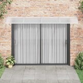 vidaXL Deurluifel 350x100 cm polycarbonaat grijs