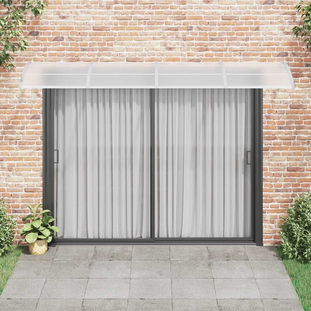 vidaXL Deurluifel 350x100 cm polycarbonaat grijs