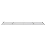 vidaXL Deurluifel 350x100 cm polycarbonaat grijs