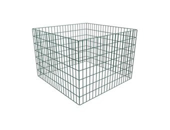 vidaXL Compostbak vierkant 100x100x70 cm mesh