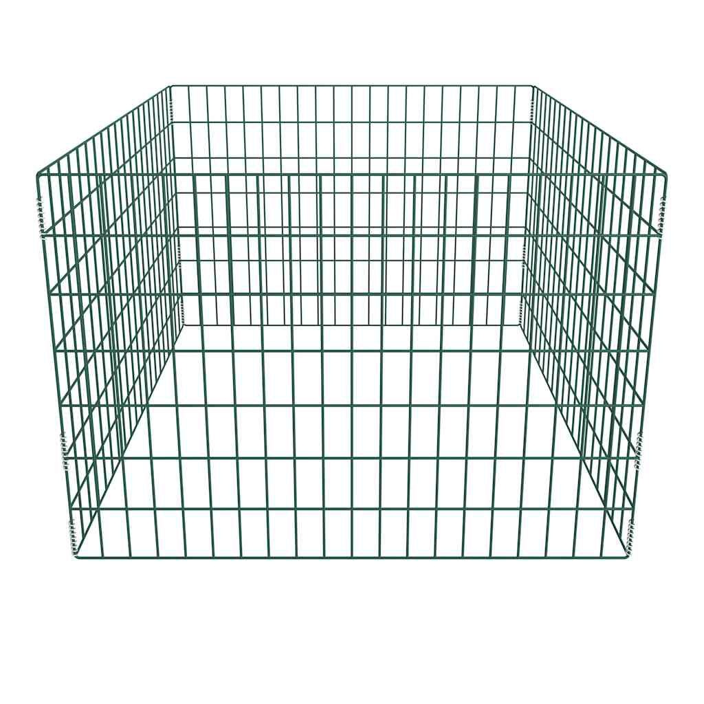 vidaXL Compostbak vierkant 100x100x70 cm mesh