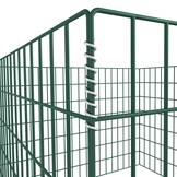 vidaXL Compostbak vierkant 100x100x70 cm mesh