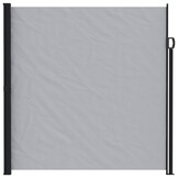 vidaXL Uittrekbaar Zijscherm Rechthoekig 220 x 500 cm Polyester Grijs