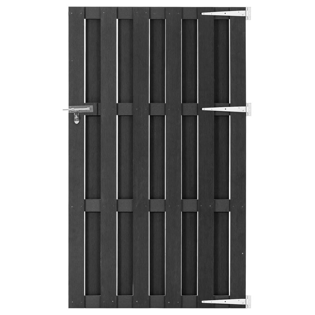 vidaXL Poort 100x180 cm HKC grijs