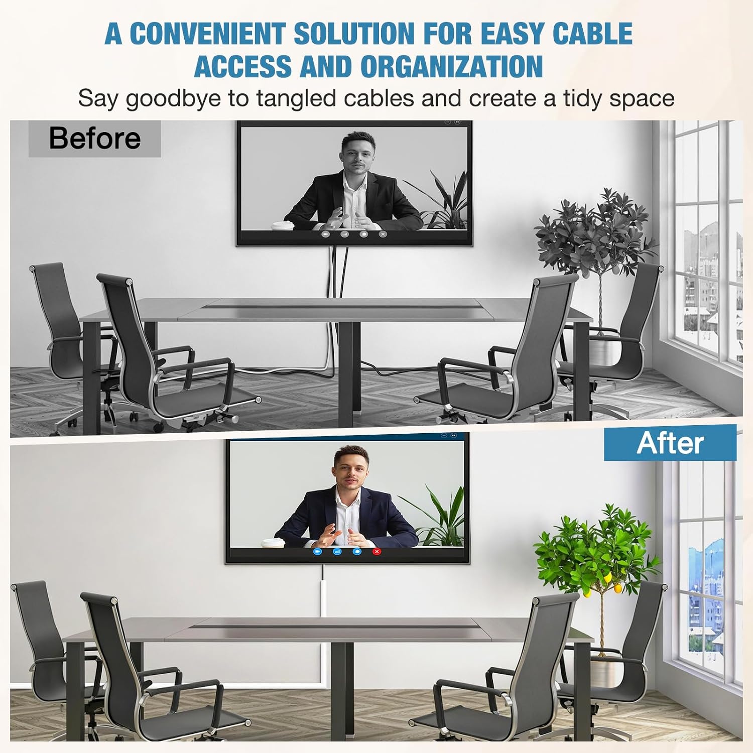 Kabeltrunking Zelfklevende Muur Kabel Cover Flexibele Siliconen Leiding Trunking TV Draad Hider voor Muur Vloer Kabel Covers (Wit, 14mm×10mm×6m)