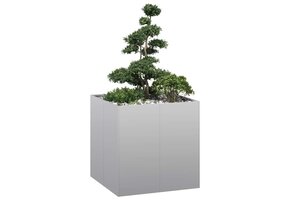 Plantenbak Gegalvaniseerd Staal 80x80x80 cm - 62% Korting