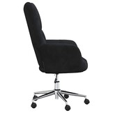 vidaXL Relaxstoel fluweel zwart