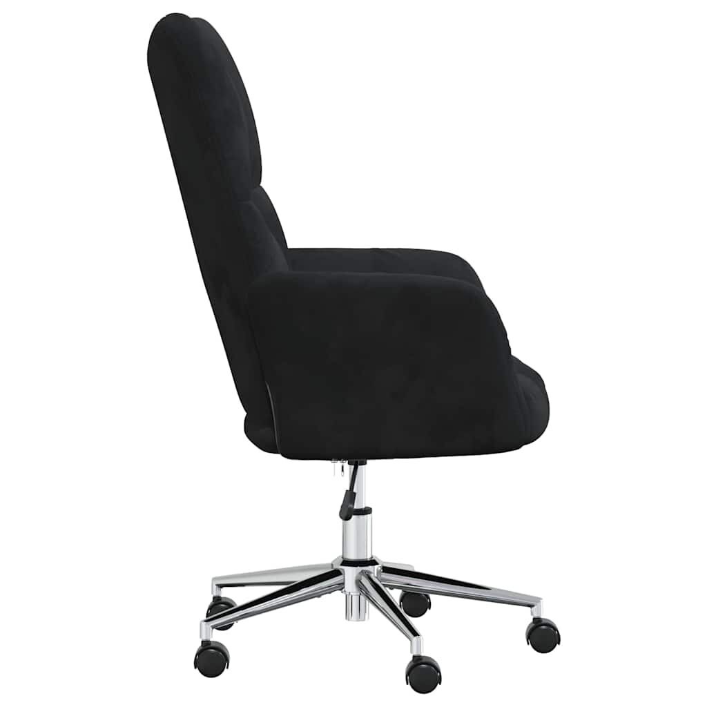 vidaXL Relaxstoel fluweel zwart