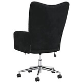 vidaXL Relaxstoel fluweel zwart