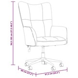 vidaXL Relaxstoel fluweel zwart