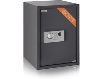 Grote Biometrische Kluis XL - 2-in-1 Digitaal Toetsenbord en Vingerafdruk Kluis - Privékluis 50x35x36cm - LED, Schokbestendig Slot Elektronische Kluis