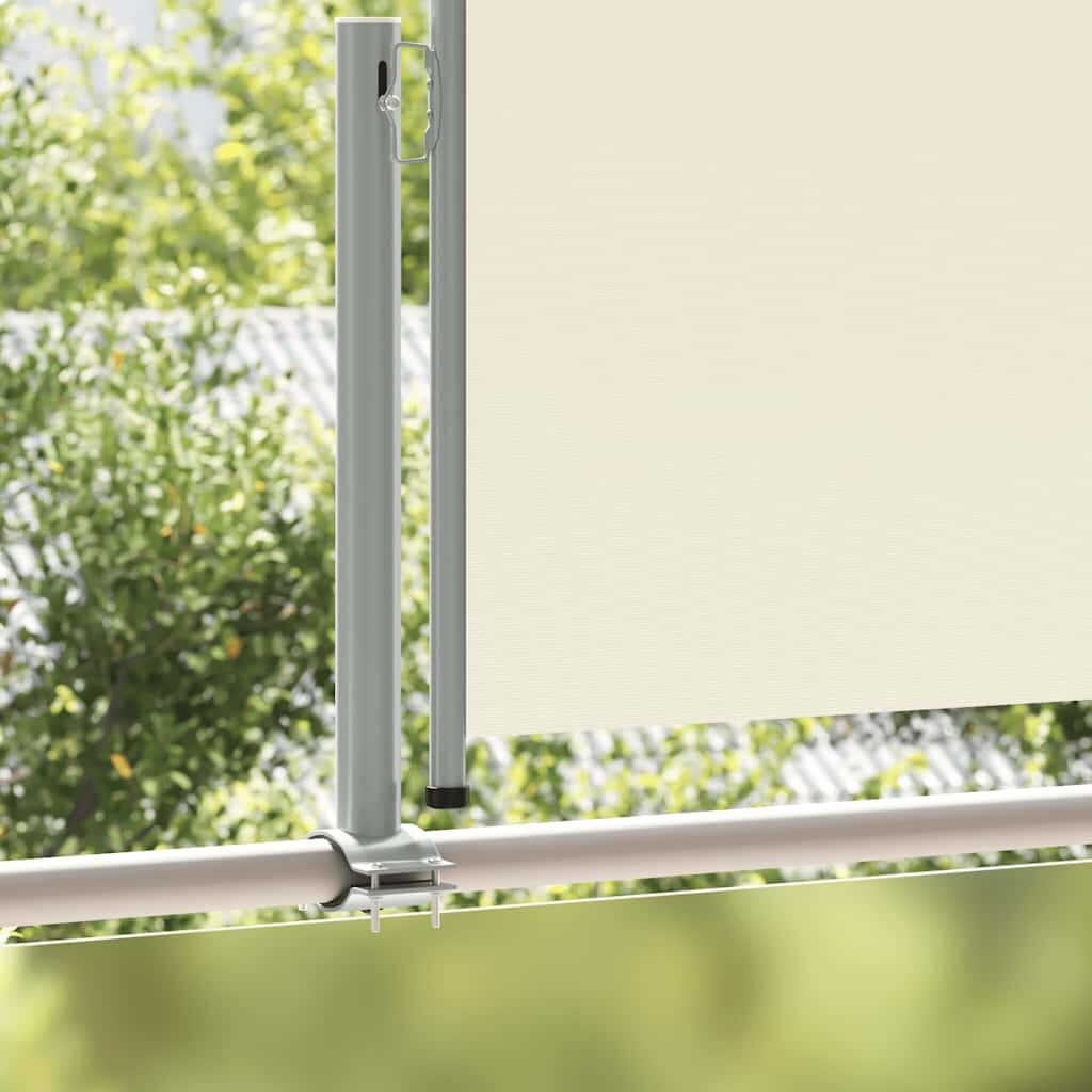 vidaXL Tuinscherm uittrekbaar 120x300 cm crèmekleurig