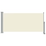 vidaXL Tuinscherm uittrekbaar 120x300 cm crèmekleurig