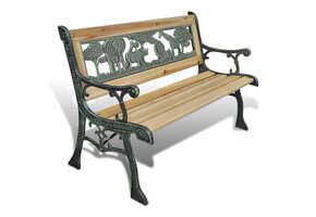 VidaXL Kinder Tuinbank 84 cm Hout met Korting