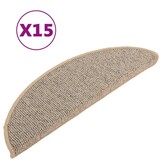 VidaXL Trapmatten 15 stuks Bruin Halfrond - 34% Korting
