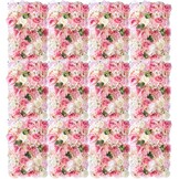 Kunstbloemen Wandpaneel Roze Roos Zijde 40x60 cm - 35% Korting