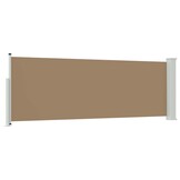 vidaXL Uittrekbaar Zijscherm 500x100cm Polyester Taupe - 34% Korting!