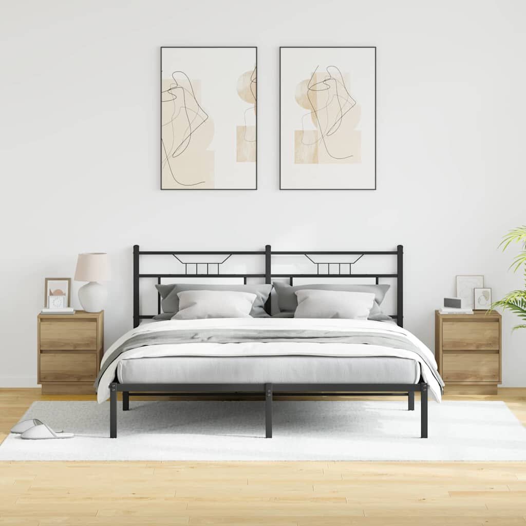 VidaXL Nachtkastje 2 stuks 39x34.5x50 cm Artisan Eiken Bewerkt Hout (34% Korting)