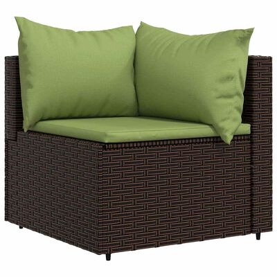 VidaXL Loungeset 3-delig Bruin Poly Rattan - 35% Korting