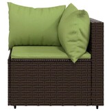 VidaXL Loungeset 3-delig Bruin Poly Rattan - 35% Korting