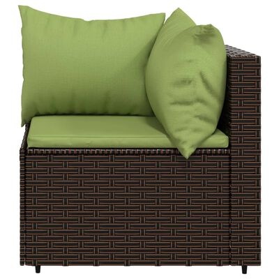 VidaXL Loungeset 3-delig Bruin Poly Rattan - 35% Korting