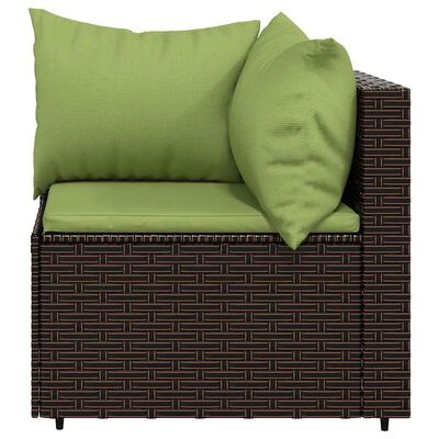 VidaXL Loungeset 3-delig Bruin Poly Rattan - 35% Korting