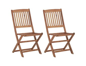 VidaXL Tuinstoelen Set van 2 - Inklapbaar, Massief Acaciahout
