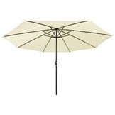 VidaXL Parasol met LED-verlichting 400cm Zandkleurig - 34% Korting!