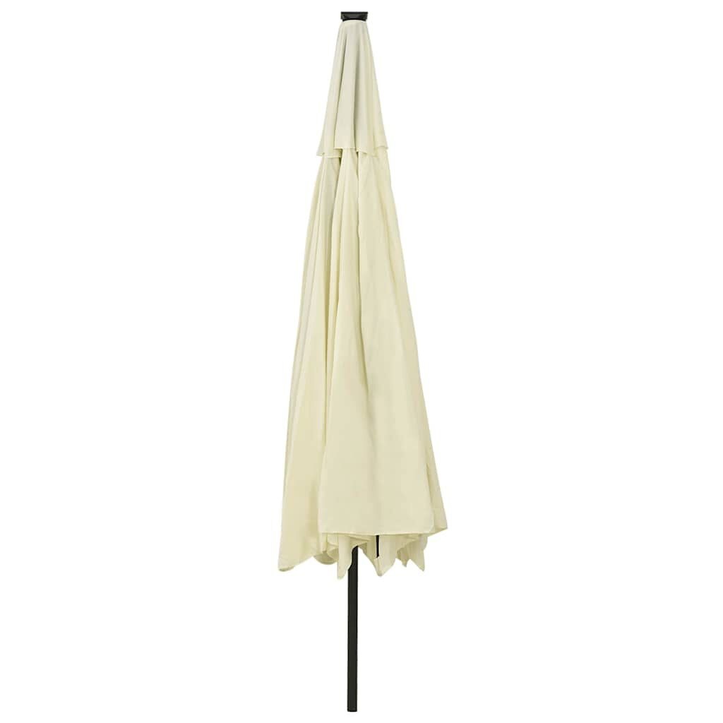 VidaXL Parasol met LED-verlichting 400cm Zandkleurig - 34% Korting!