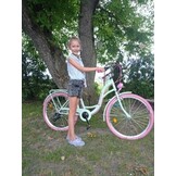 Meisjesfiets 26 inch Mintgroen/Roze - 17 inch Frame met 40% Korting