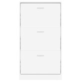 vidaXL Schoenenkast Wit 59x17x108 cm Bewerkt Hout - 54% Korting