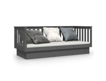 VidaXL Slaapbank Grenenhout 75x190 cm Grijs - 34% Korting!