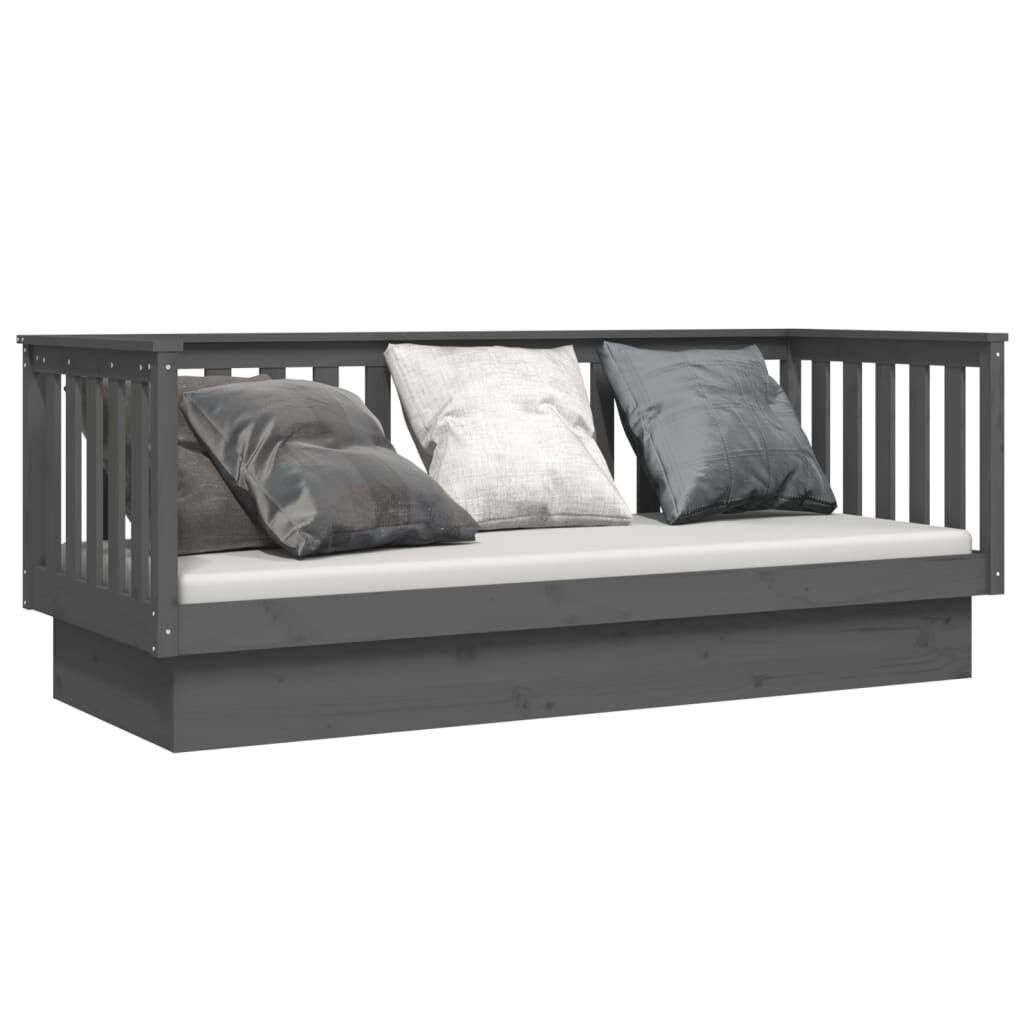 VidaXL Slaapbank Grenenhout 75x190 cm Grijs - 34% Korting!