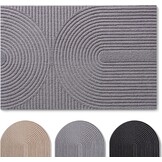 Antislip Deurmat 60x90 cm Lichtgrijs Polyester - 33% Korting!
