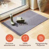 Antislip Deurmat 60x90 cm Lichtgrijs Polyester - 33% Korting!