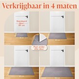 Antislip Deurmat 60x90 cm Lichtgrijs Polyester - 33% Korting!
