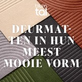 Antislip Deurmat 60x90 cm Lichtgrijs Polyester - 33% Korting!