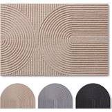 Antislip Deurmat 60x90 cm Lichtgrijs Polyester - 33% Korting!