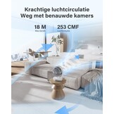 Stille Tafelventilator 33cm, 25dB, 4 Snelheden, 4 Modi, Incl. Afstandsbediening - 34% Korting