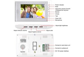 Video Intercom Deurbel Systeem 7" HD Monitor - 34% Korting
