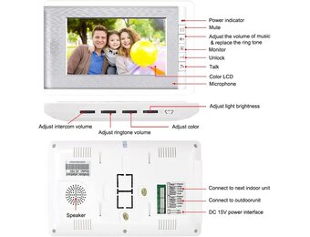 Video Intercom Deurbel Systeem 7" HD Monitor - 34% Korting