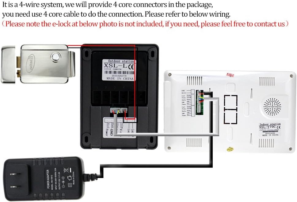 Video Intercom Deurbel Systeem 7" HD Monitor - 34% Korting