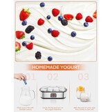 Zelfgemaakte Yoghurtmaker met 8 Glazen - 34% Korting