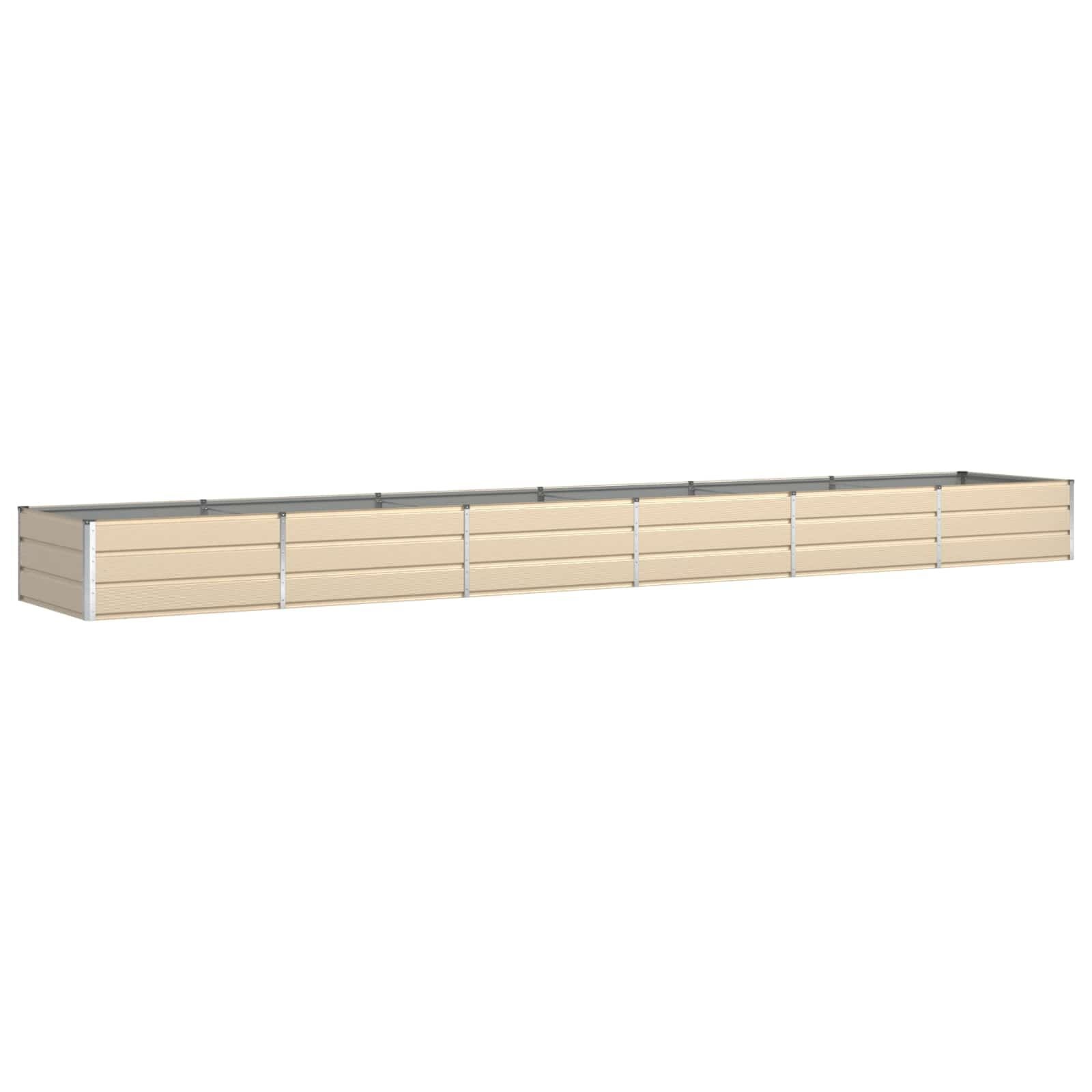 Plantenbak Ivoor Gegalvaniseerd Staal 580x100x45cm - 35% Korting