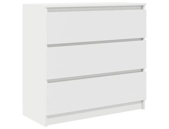 vidaXL Dressoir Spaanplaat Wit 80x35x76 cm - 54% Korting