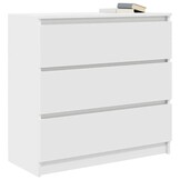 vidaXL Dressoir Spaanplaat Wit 80x35x76 cm - 54% Korting